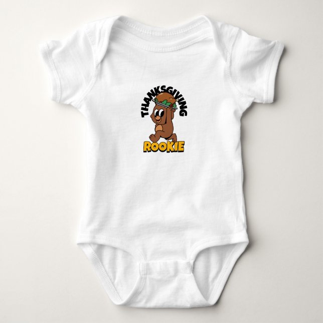 Erntedank Rookie Baby Bodysuit Strampler (Vorderseite)