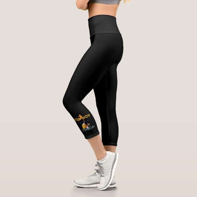 Erntedank-Runners - Jetzt Kuchen später ausführen Capri Leggings (Links)