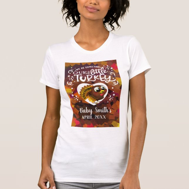 Erntedank Schwangerschaft Ankündigung T-Shirt (Vorderseite)