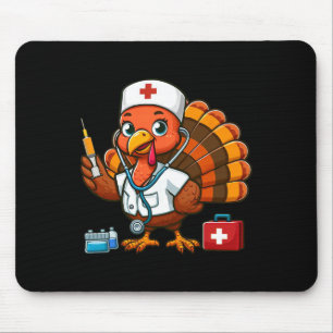 Erntedank Scrub Tops Frauen Girls Türkei Krankensc Mousepad