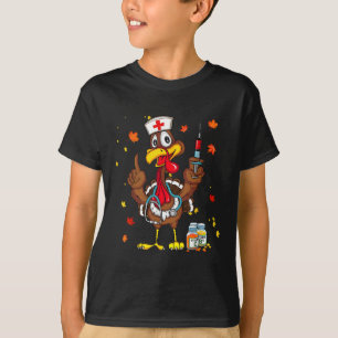 Erntedank Scrub Tops Turkey Nurse Holiday Nursi