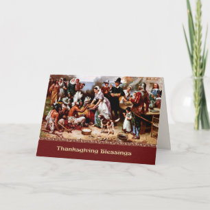 Erntedank Segnungen. Fine Art Feiertagskarte