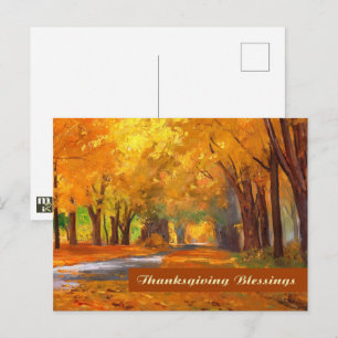 Erntedank Segnungen. Fine Art Postcard Postkarte