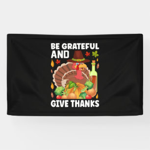 Erntedank sei dankbar und danke banner