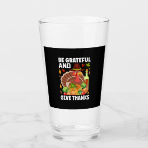 Erntedank sei dankbar und danke glas