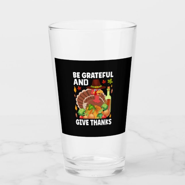 Erntedank sei dankbar und danke glas (Vorderseite)