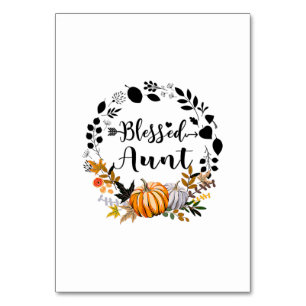 Erntedank Seligen Tante Pumpkin Erntedank Tischnummer