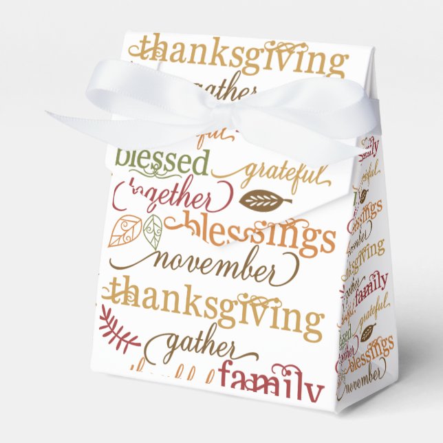 Erntedank Sentiments Food Leckerei Bags Geschenkschachtel (Vorderseite)