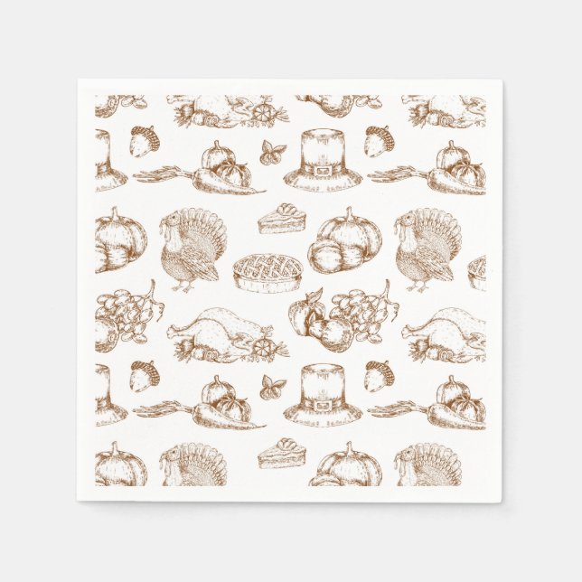 Erntedank Serviette (Vorderseite)