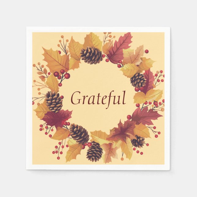 Erntedank Serviette (Vorderseite)