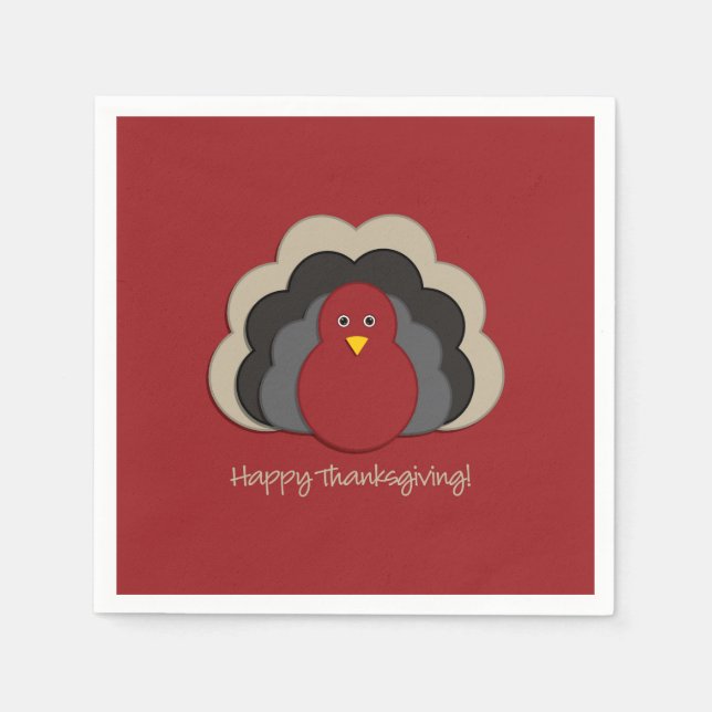 Erntedank Serviette (Vorderseite)