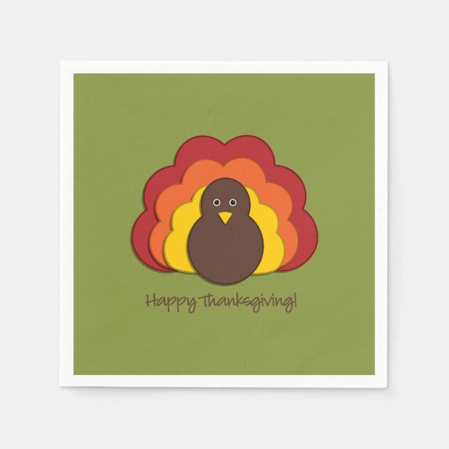 Erntedank Serviette (Vorderseite)