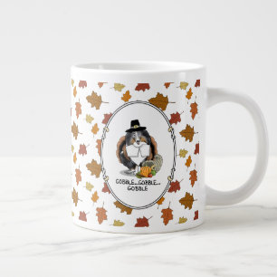 Erntedank Shetland Sheepdog (blauer Merle) Funny Jumbo-Tasse