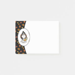 Erntedank Shetland Sheepdog (blauer Merle) Funny Post-it Klebezettel