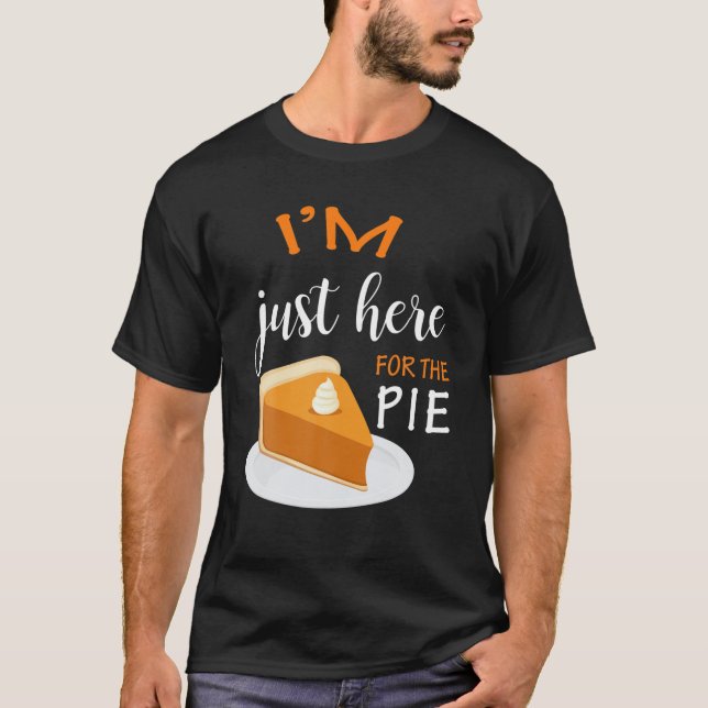 Erntedank Shirt bin ich nur hier für den Kuchen (Vorderseite)