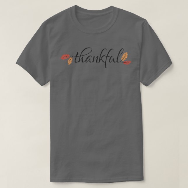 Erntedank Shirt Frauen Männer Herbst Herbstlaub (Design vorne)
