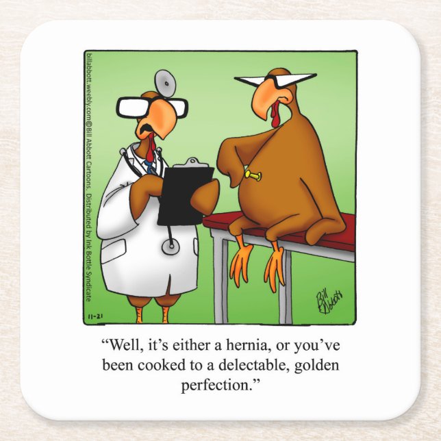 Erntedank Spaß Bar Untersetzer (Vorderseite)