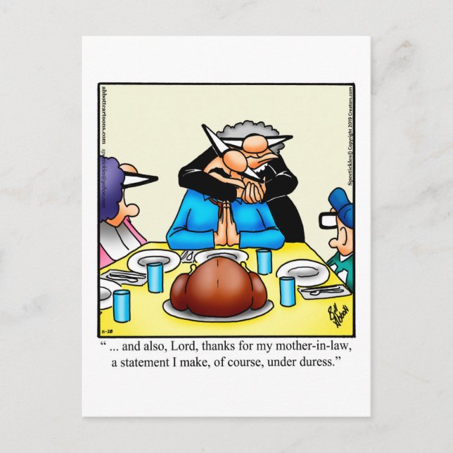 Erntedank Spaß Postkarte "Spectickles" (Vorderseite)
