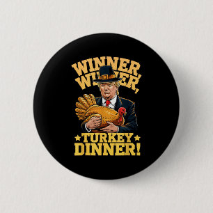Erntedank Spaß Trump Türkei T-Shirts Uni Erwachsen Button