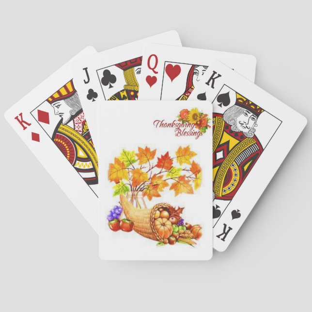 Erntedank-Spielkarten-Deck Spielkarten (Rückseite)
