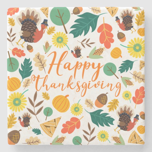 Erntedank Steinuntersetzer (Vorderseite)