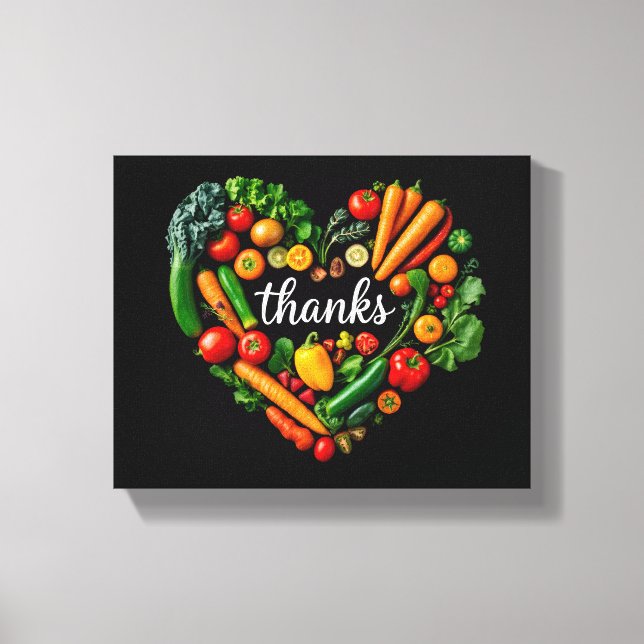 Erntedank Stretched Canvas Print Leinwanddruck (Vorderseite)