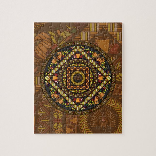 Erntedank-Symbole Puzzle (Vertikal)