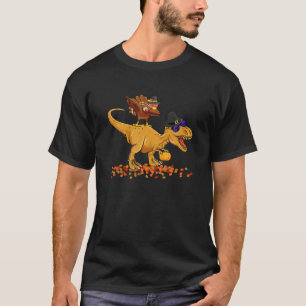 Erntedank T Rex Dinosaur Türkei Kostüm T-Shirt