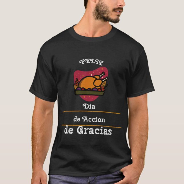 Erntedank T - Shirt (Spanisch) (Vorderseite)