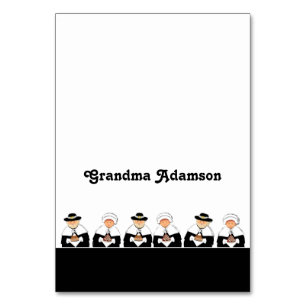 Erntedank Table-Platzkarten Tischnummer