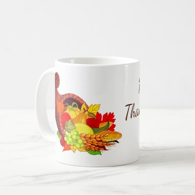 Erntedank-Tasse Kaffeetasse (Vorderseite Links)
