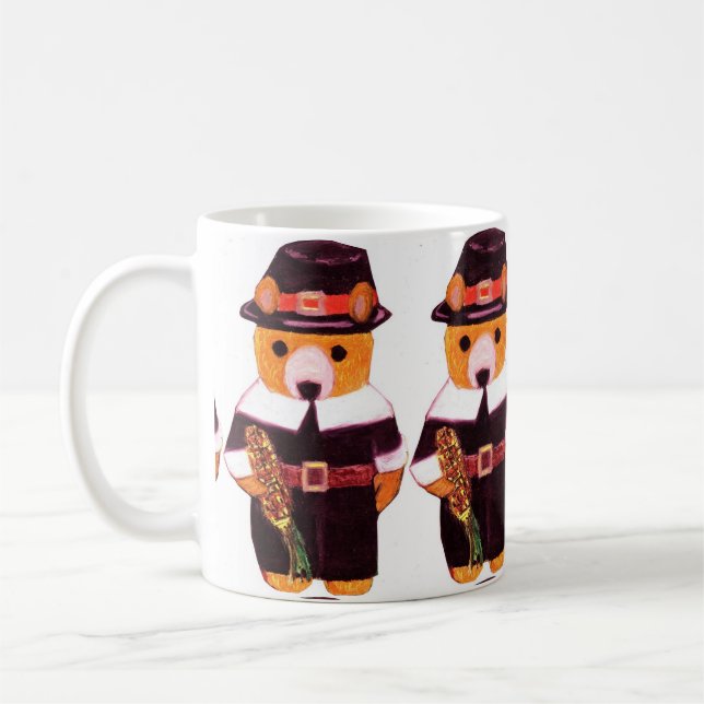 Erntedank TEDDY BEAR     Kaffeetasse (Links)