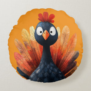 Erntedank Themed Throw Kissen mit der Türkei
