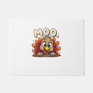 Erntedank Time Turkey Moo Funny Erntedank Fu Fußmatte