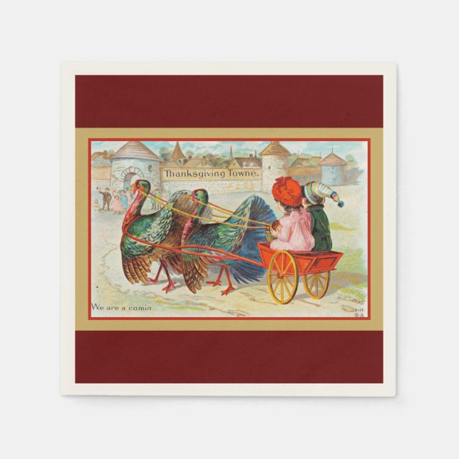 Erntedank Towne, Grüße! Serviette (Vorderseite)