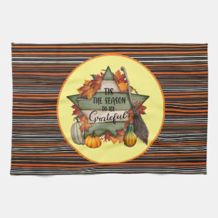 Erntedank Trendy Schöne Herbstkollektion Geschirrtuch