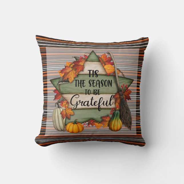 Erntedank Trendy Schöne Herbstkollektion Kissen (Vorderseite)