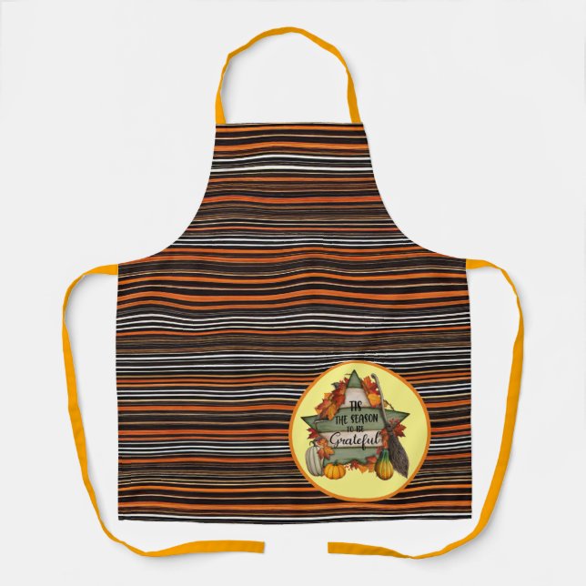 Erntedank Trendy Schöne Herbstkollektion Schürze (Vorderseite)