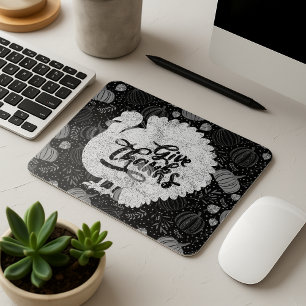 Erntedank Truthahn Thanksgiving Vintage Mousepad