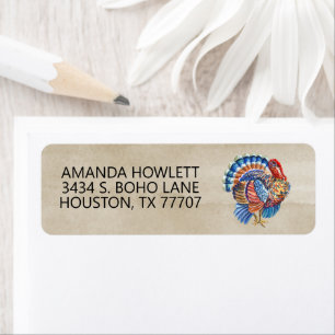 Erntedank Truthahn Wasserfarbe Herbst