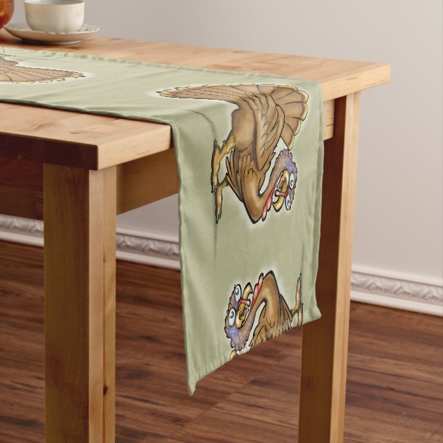 Erntedank Türkei 14" X 72" Tischläufer (Beispiel)
