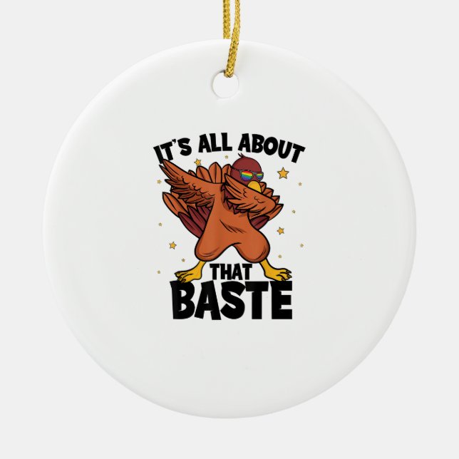 Erntedank Türkei alles über diese Baste Keramik Ornament (Vorne)
