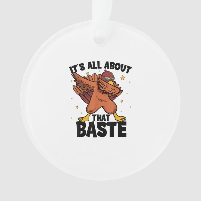 Erntedank Türkei alles über diese Baste Ornament (Vorderseite)