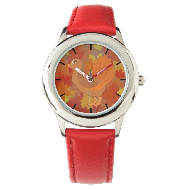 Erntedank Türkei Armbanduhr (Vorderseite)