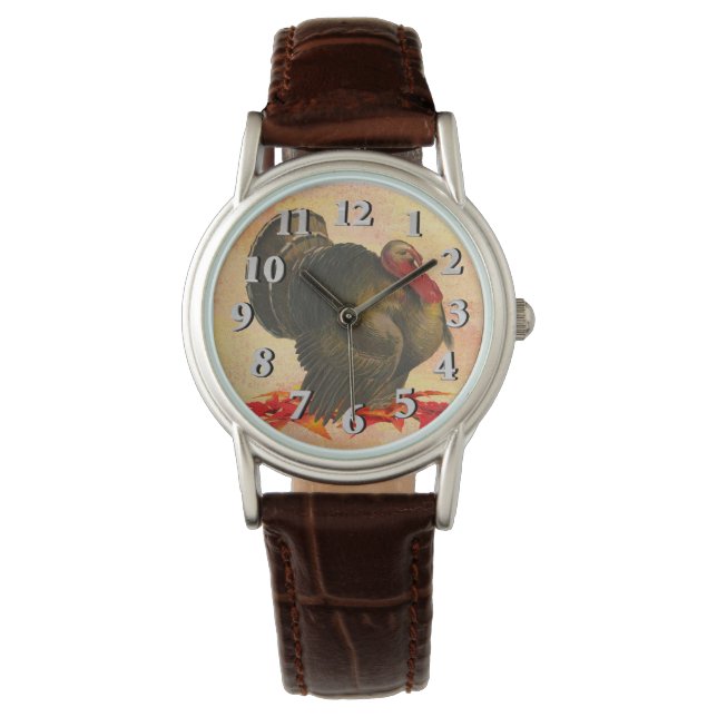 Erntedank Türkei Armbanduhr (Vorderseite)