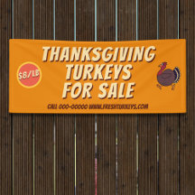 Erntedank Türkei Birds for Sale Business Banner