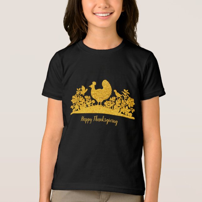 Erntedank Türkei Blumenkohl T - Shirt (Vorderseite)