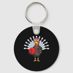 Erntedank Türkei Bowling Button Matching Team Gesc Schlüsselanhänger