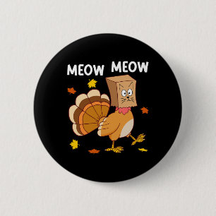 Erntedank Türkei Chat Meow Funny Men Danke Button