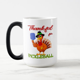 Erntedank Türkei - Danke für Pickleball Verwandlungstasse